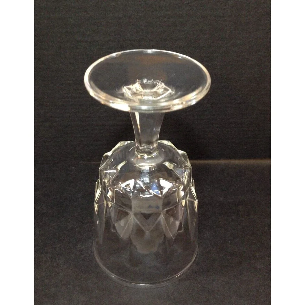ARCOROC France Clear Glass Artic Pattern Crystal Stemware 3
